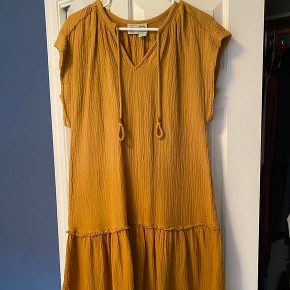 Anthropologie Dresses & Skirts - Anthropologie Gold mini dress